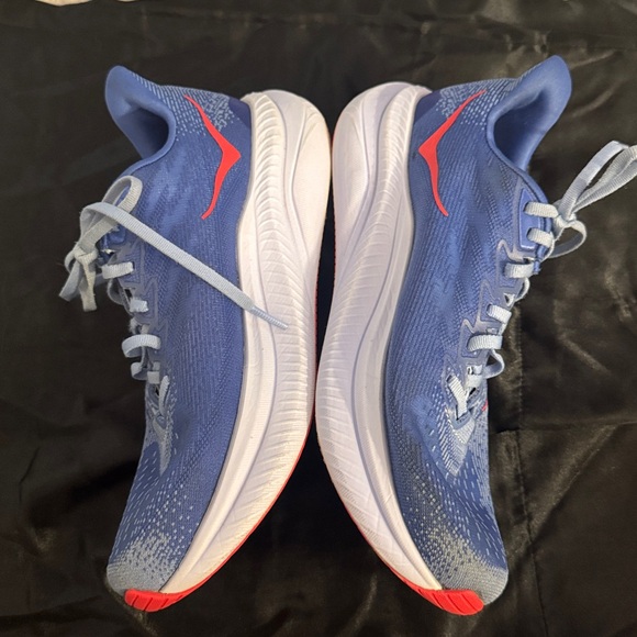 HOKA Mach 6 stellar blue/red size WOMENS 9B - Picture 3 of 9